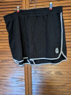 PSK Collective NWT Woman's Black Athletic Shorts Size XXXL‎